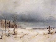 Alexei Savrasov Winter oil painting reproduction